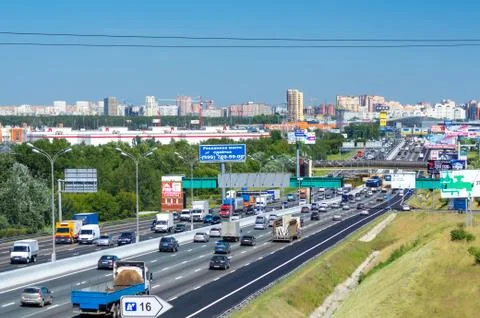 Moscow Ring Road Stock Photos