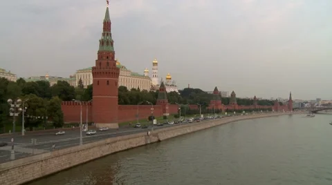 Moscow river 2 Vídeos de archivo 7275651