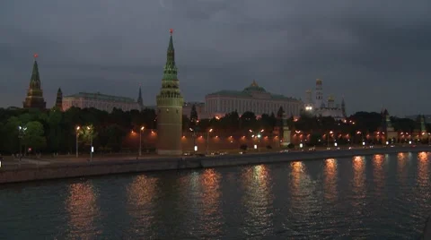 Moscow river 4 Vídeos de archivo 7455018