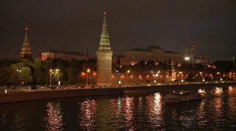 Moscow river 5 Vídeos de archivo 7401716