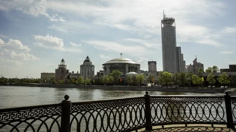 Moscow river, cityscape Stock Footage 104526951