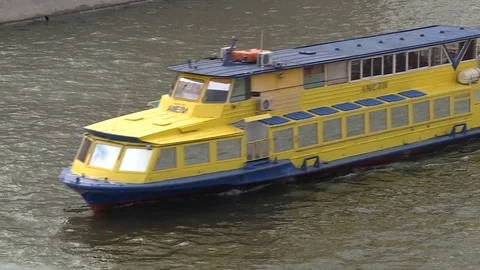 Moscow river 스톡 동영상 97665031