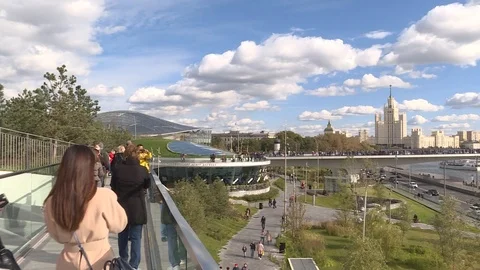 Moscow river 스톡 동영상 97665175