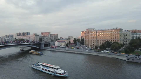 Moscow river Stock Footage 142536428