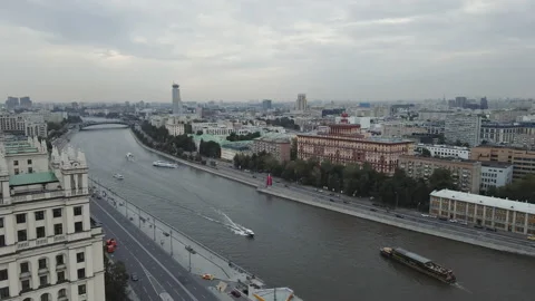 Moscow river Stock Footage 142538644