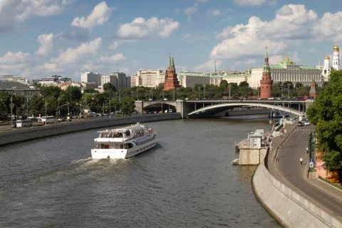 Moscow river Stock Photos