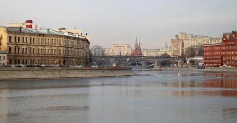 Moscow river Stock Photos