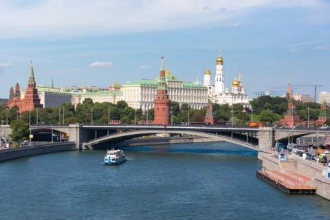 Moscow river Stock Photos