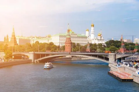 Moscow river Stock Photos