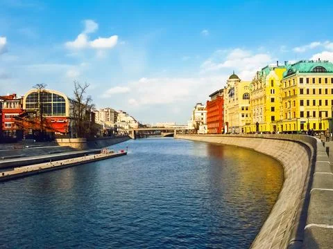 Moscow river 스톡 사진