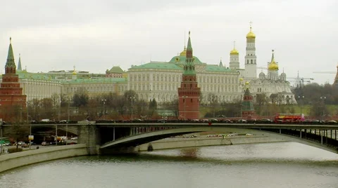 Moscow River Time Lapse Stock Footage 45144515