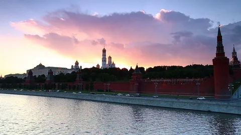 Moscow river transport Stock Footage 74102379