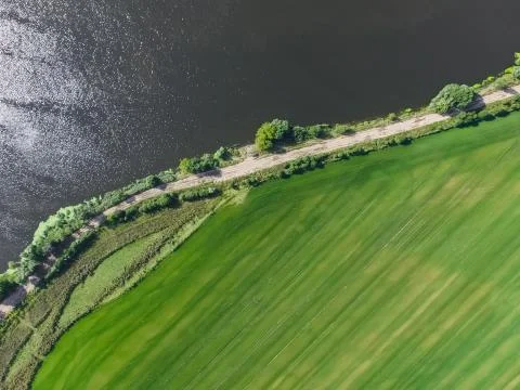 Moscow river, view from above Foto stock