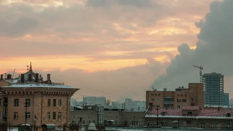 Moscow Roofs Stock Footage 70821873