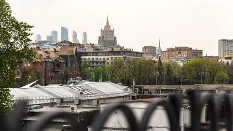Moscow Roofs View Stock Photos