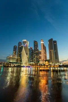 Moscow, Russia. Evolution Tower, the twisted glass skyscraper of Moscow Cit.. Photos