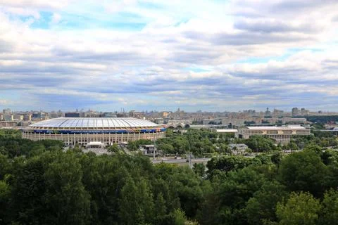 MOSCOW, Russia - June 14, 2018: Luzhniki Stadium in Moscow Stock Photos