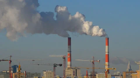 MOSCOW, RUSSIA pipe heating systems Video stock 35522650