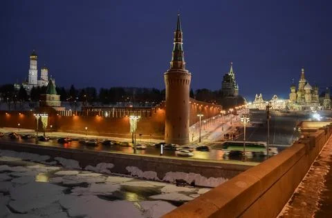Moscow. Russia. The Red Square. Kremlin. Spasskaya Tower. Russian Federation. Stock Photos