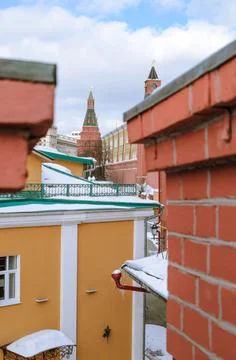 Moscow. Russia. The Red Square. Kremlin. Spasskaya Tower. Russian Federation. Stock Photos