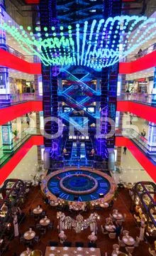 Moscow, Russia - September 19 2016: Interior of luxury Evropejskij mall Stock Photos