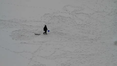 Moscow Scene Snow Stock Footage 8641687