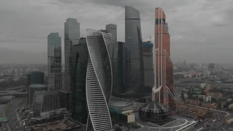 Moscow skyscraper 2 库存影片 329889429
