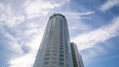 Moscow skyscraper Hyperlapse Stock-Footage 87196572