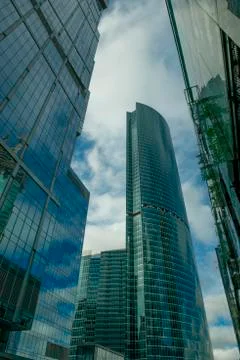 Moscow skyscrapers Stock Photos
