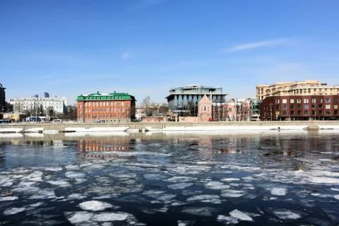 Moscow in the spring Stock Photos