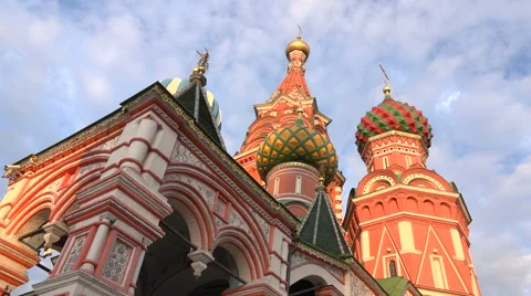 Moscow. St. Basil's Cathedral.Timelapse Video stock 53767966