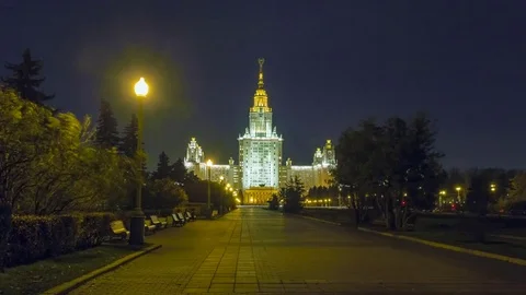 Moscow State University Stock Footage 69908692