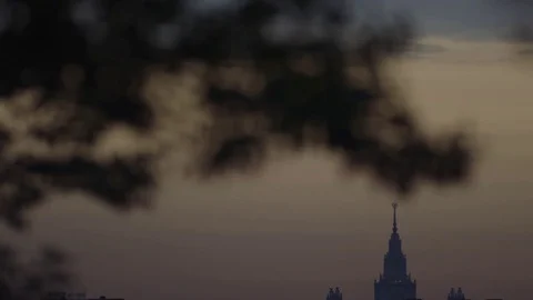Moscow State University Stock Footage 80976452