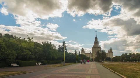 Moscow State University hyperlapse Stock-Footage 273007437