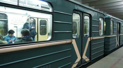 Moscow subway Stock Footage 65452772