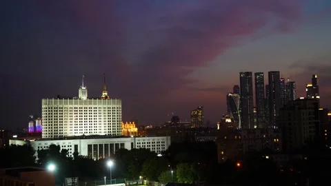 Moscow Timelapse stabilized Stock Footage 249865770