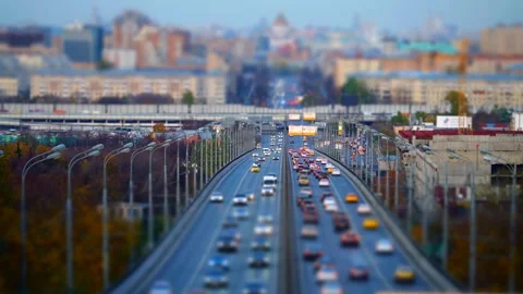 Moscow traffic timelapse Stock Footage 271628549
