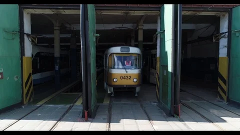 Moscow tram Stock Footage 101387462