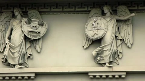 Moscow Triumphal Gate Vídeos de archivo 8680804