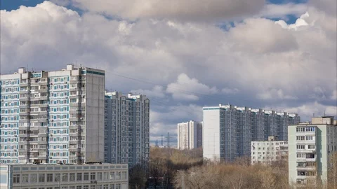 Moscow is under quarantine Stock Footage 128181401
