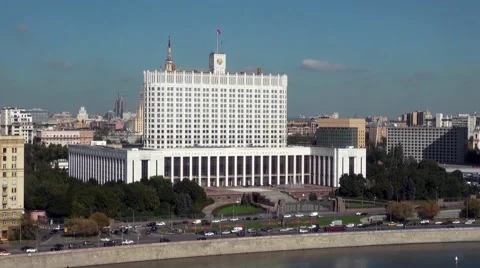 Moscow - White House Stock Footage 45531578