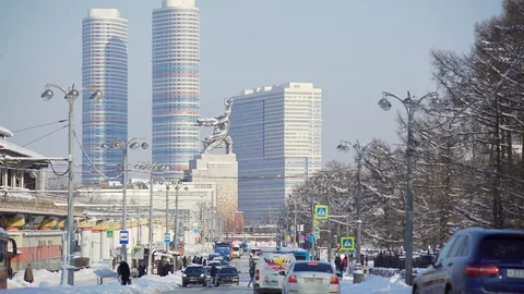 Moscow winter Видео 86110353