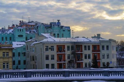 Moscow winter view Stock Photos