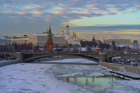 Moscow winter view Stock Photos
