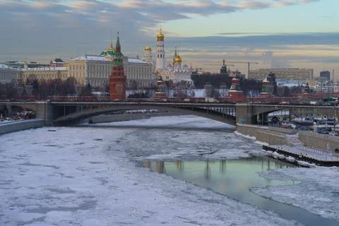 Moscow winter view Stock Photos
