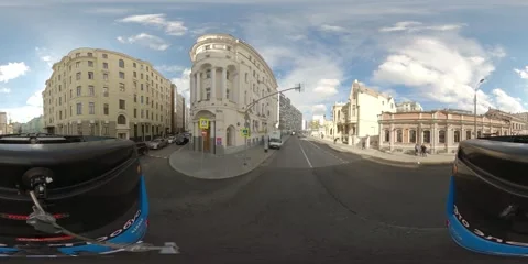 Moscow's electric bus tour Stock Footage 246972722