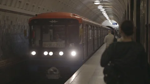 Moscow`s metro stations 库存影片 112281417