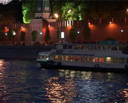 Moscow,view of Kremlin  2 Stock-Footage 497949