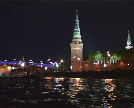 Moscow,view of Kremlin  3 Stock Footage 497953