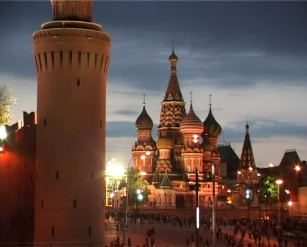 Moscow,view of Kremlin  Stock Footage 497948